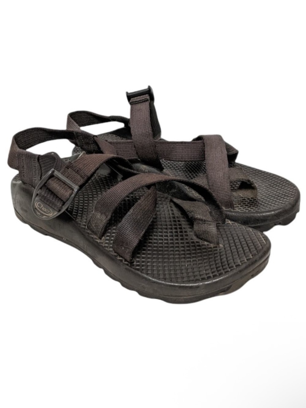 CHACO Women's Black Z Cloud Two Toe Loop Sandals 6